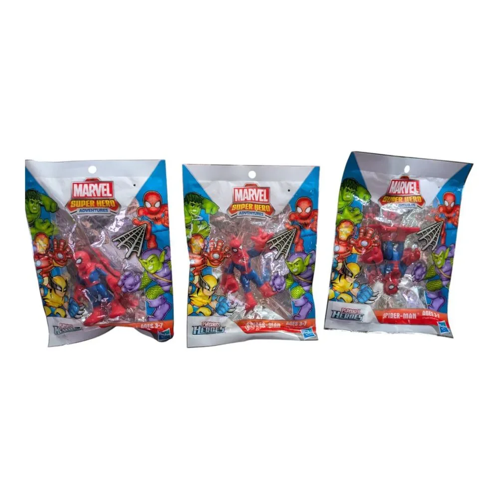 Marvel Spider-Man Toy Figure Set Lot of 3 (New in Package)